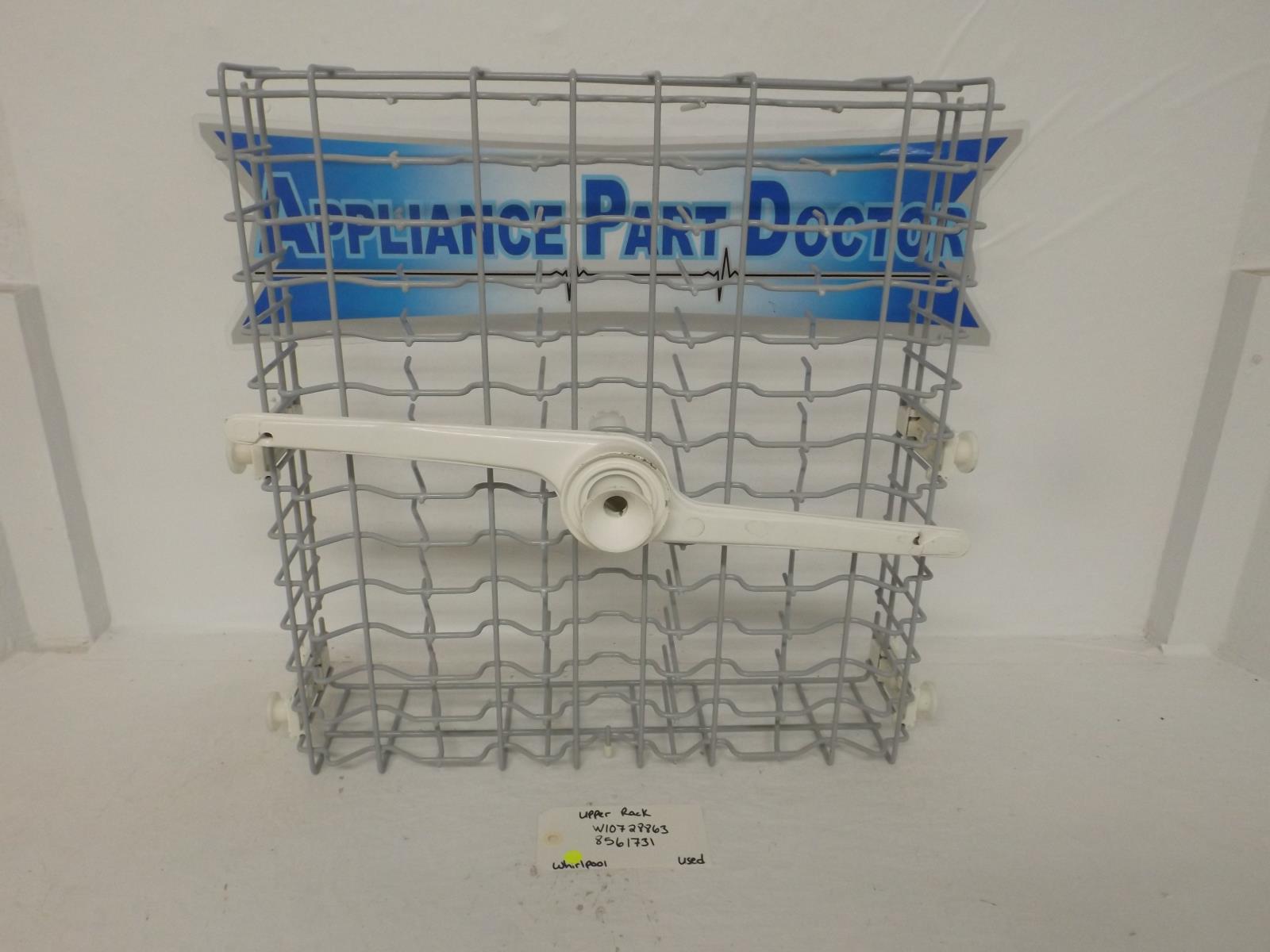 Whirlpool Dishwasher W10728863 8561731 Upper Rack Used Whirlpool Dishwasher W10728863 8561731 Upper Rack Used